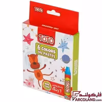 پاستل روغنی 6 رنگ توتو جعبه مقوایی کد Toto 1095