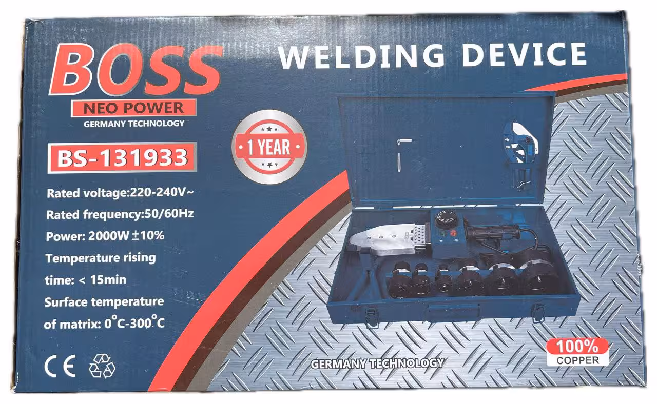 اتو لوله 2000 وات صنعتی باس با لوازم مدل BS-131933