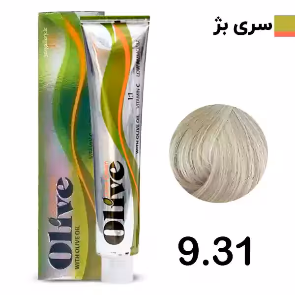 رنگ مو الیو بلوند شنی خیلی روشن olive شماره 9.31