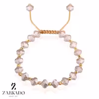 دستبند سنگی و طلا طرح ونکلیف و گوی طلا البرنادو