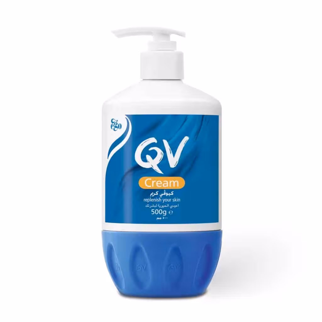 کرم کیو وی مدل Replenishes Dry Skin حجم 500 میلی لیتر