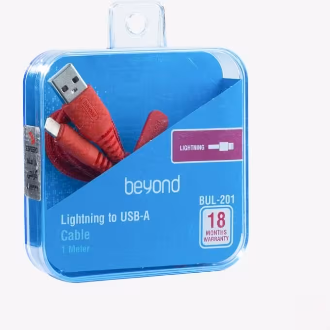 کابل تبدیل USB به لایتنینگ بیاند مدل BUL-201 طول یک متر