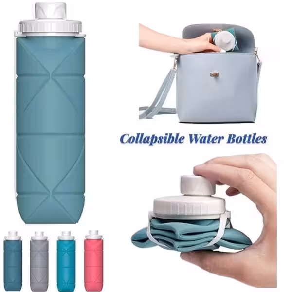 قمقمه سیلیکونی جیبی تاشو