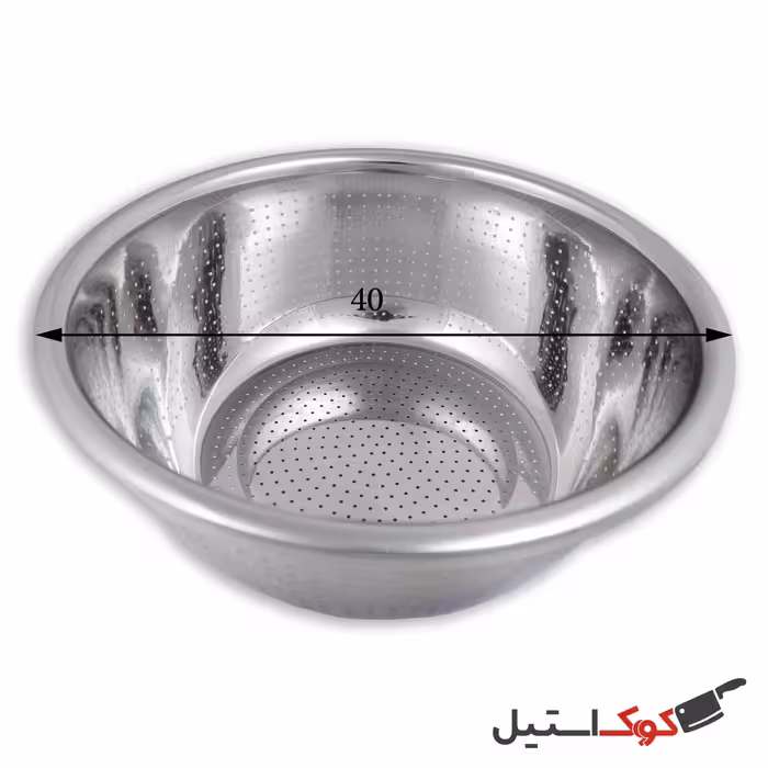 آبکش استیل ورق ضخیم دهنه 40