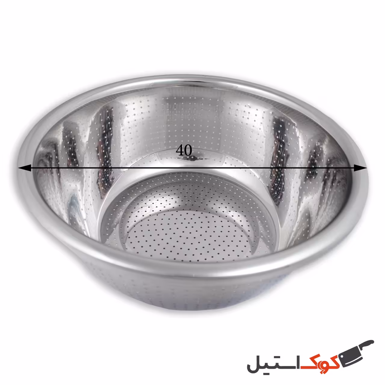 آبکش استیل ورق ضخیم دهنه 40
