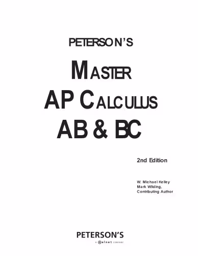 خرید و دانلود نسخه کامل کتاب Master the AP Calculus AB & BC (Peterson's Ap Calculus Ab & Bc)