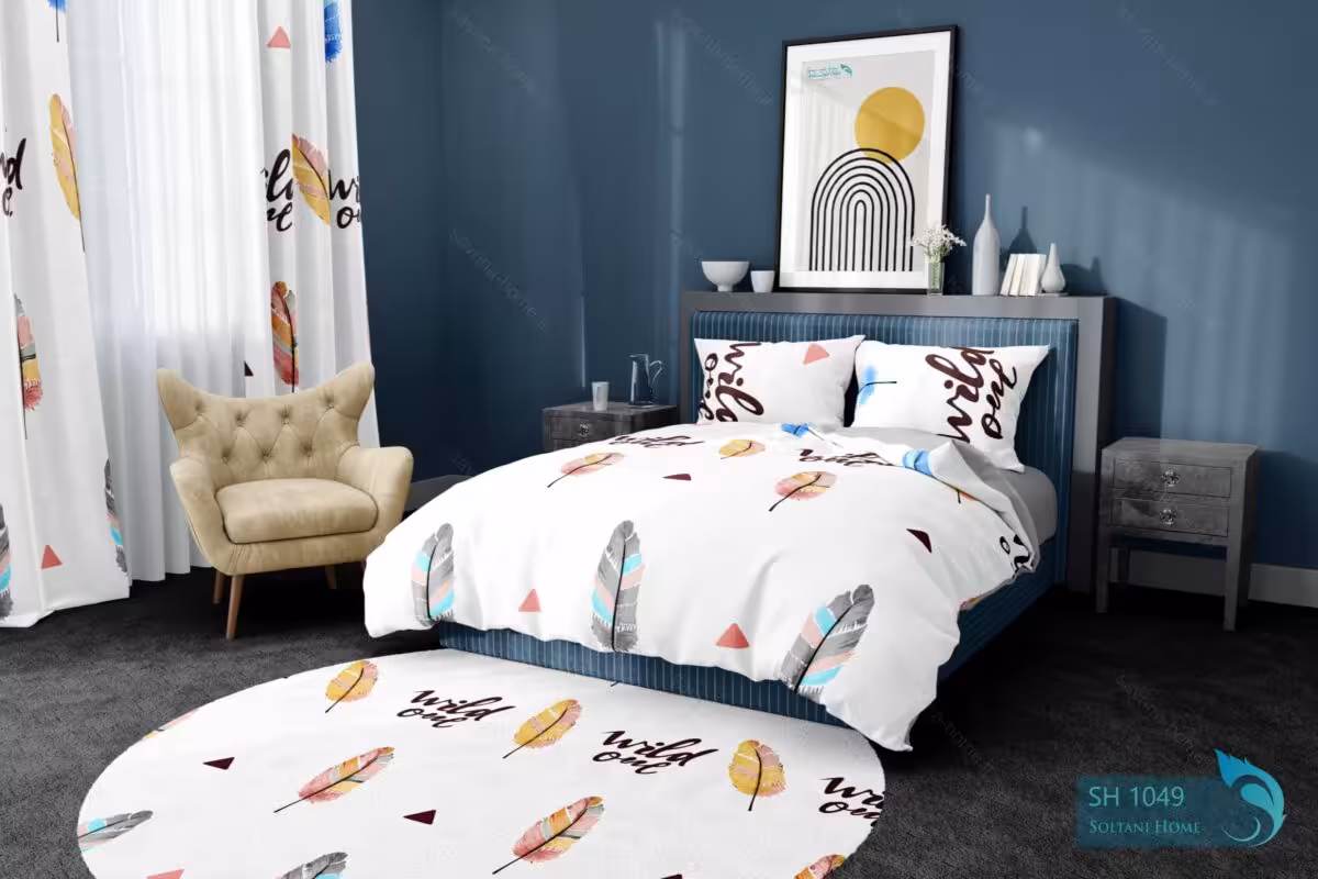 ست روتختی طرح پر رنگی دونفره کد SH1049