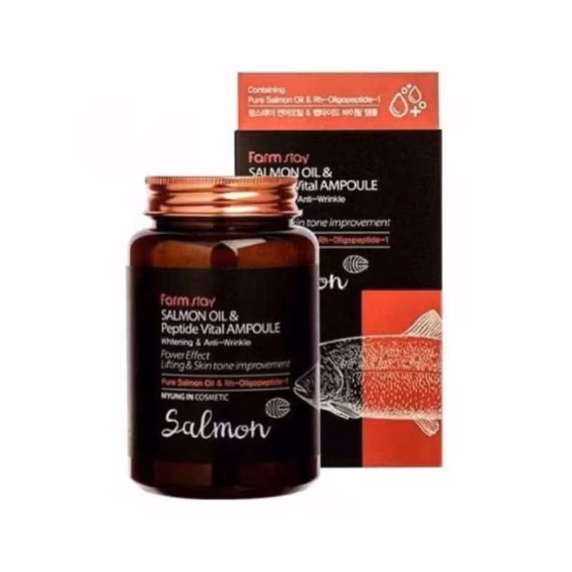 آمپول لیفتینگ و روشن کننده روغن ماهی سالمون فارم استی
