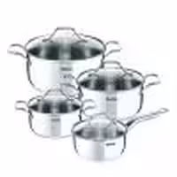 سرویس قابلمه استیل 8 پارچه تفال مدل TEFAL INTUITION A702S885