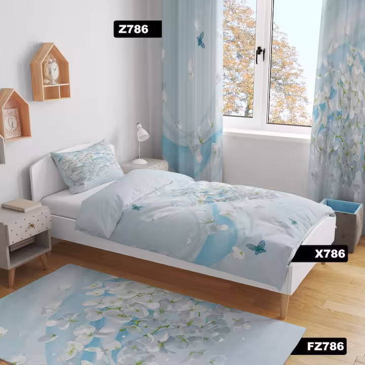 روتختی طرح گل بهاری کد 786