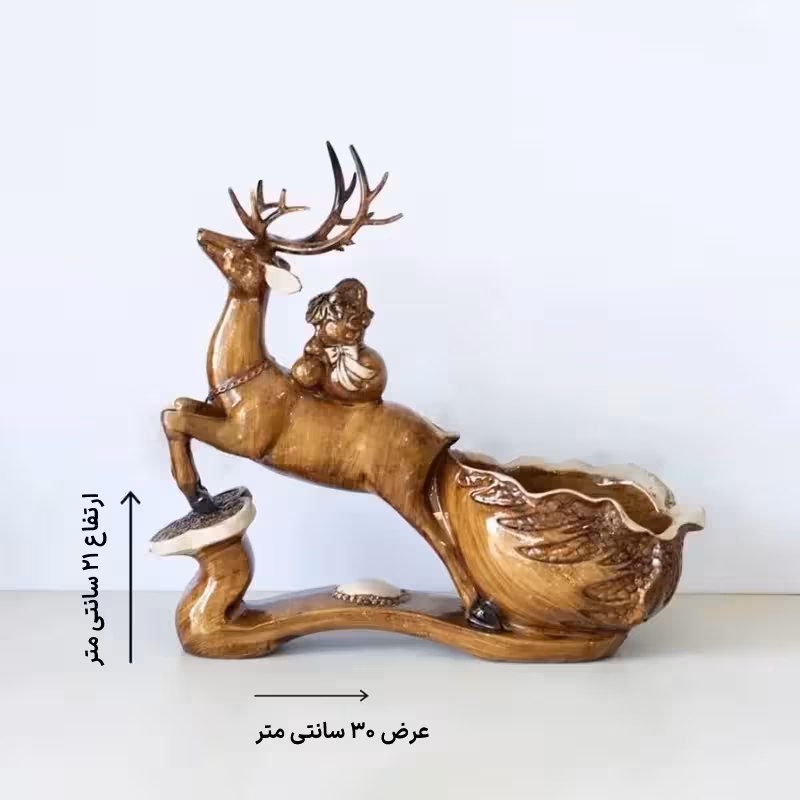 مجسمه دکوری شکلات خوری گوزن کد 103