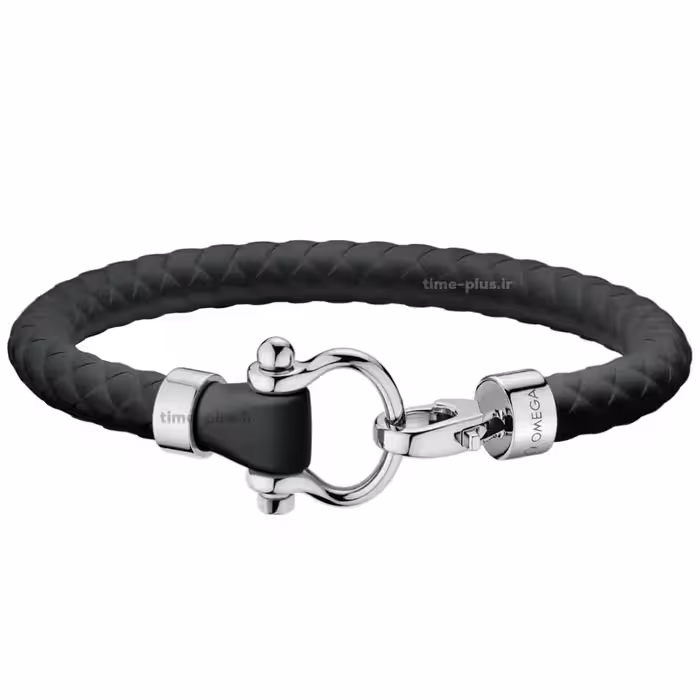 دستبند امگا مشکی رابر (کیفیت مستر)