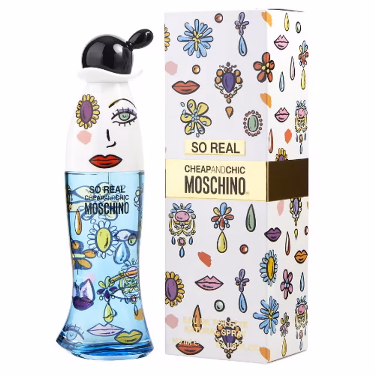 عطر و ادکلن زنانه موسچینو چیپ اند شیک سو ریل ادوتویلت MOSCHINO CHEAP & CHIC SO REAL EDT FOR WOMEN