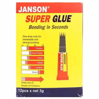 چسب قطره ای 3 گرم جانسون بسته 12 عددی
