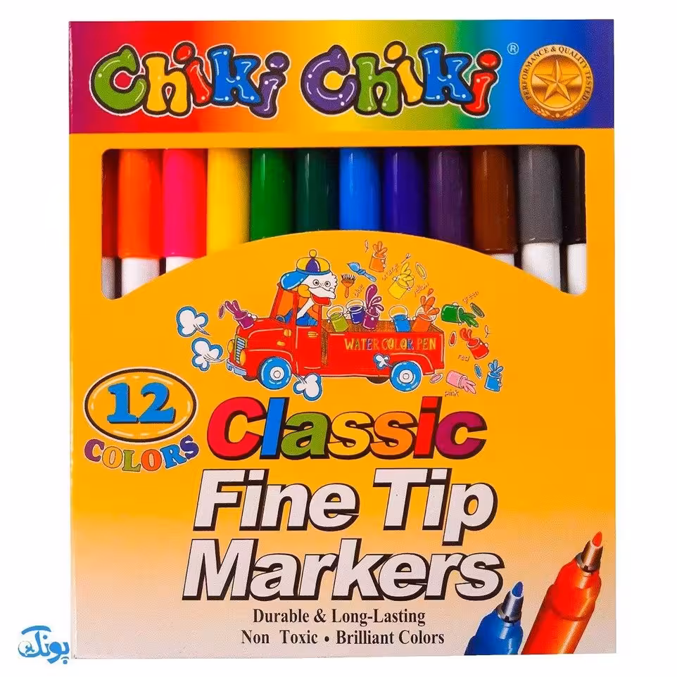 ماژیک رنگ آمیزی 12 رنگ چیکی چیکی