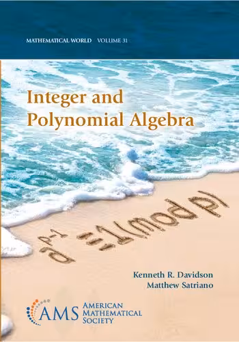 خرید و دانلود نسخه کامل کتاب Integer and Polynomial Algebra