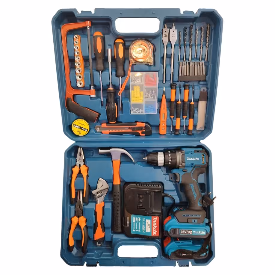 دریل پیچ گوشتی ماکیتا مدل براشلس مجموعه 49 عددی 