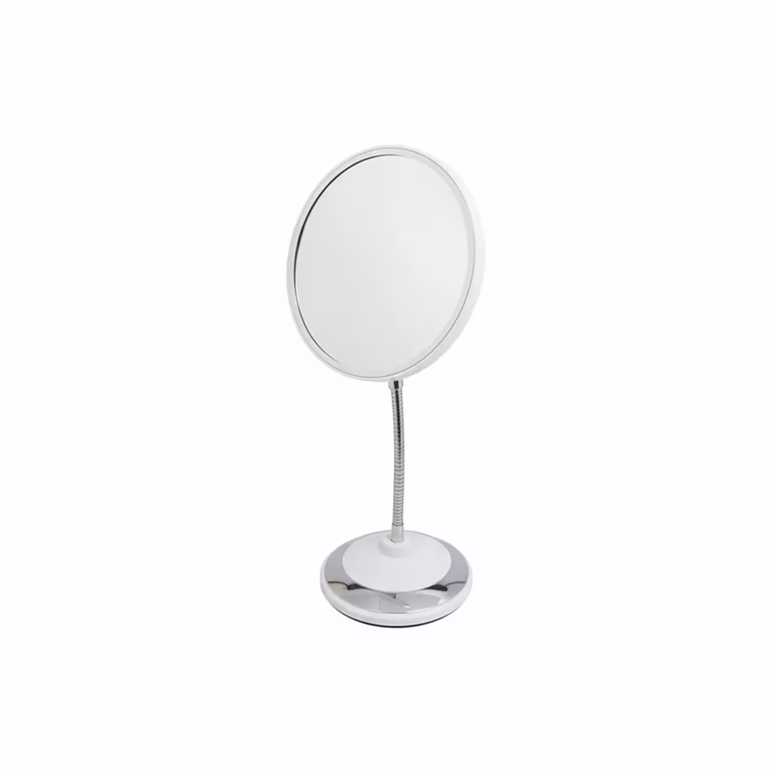 آیینه پایه فنری رومیزی آرایشی با زوم 6 اینچ مدل گرد | Round Spring-Based Desktop Makeup Mirror 6x Zoom