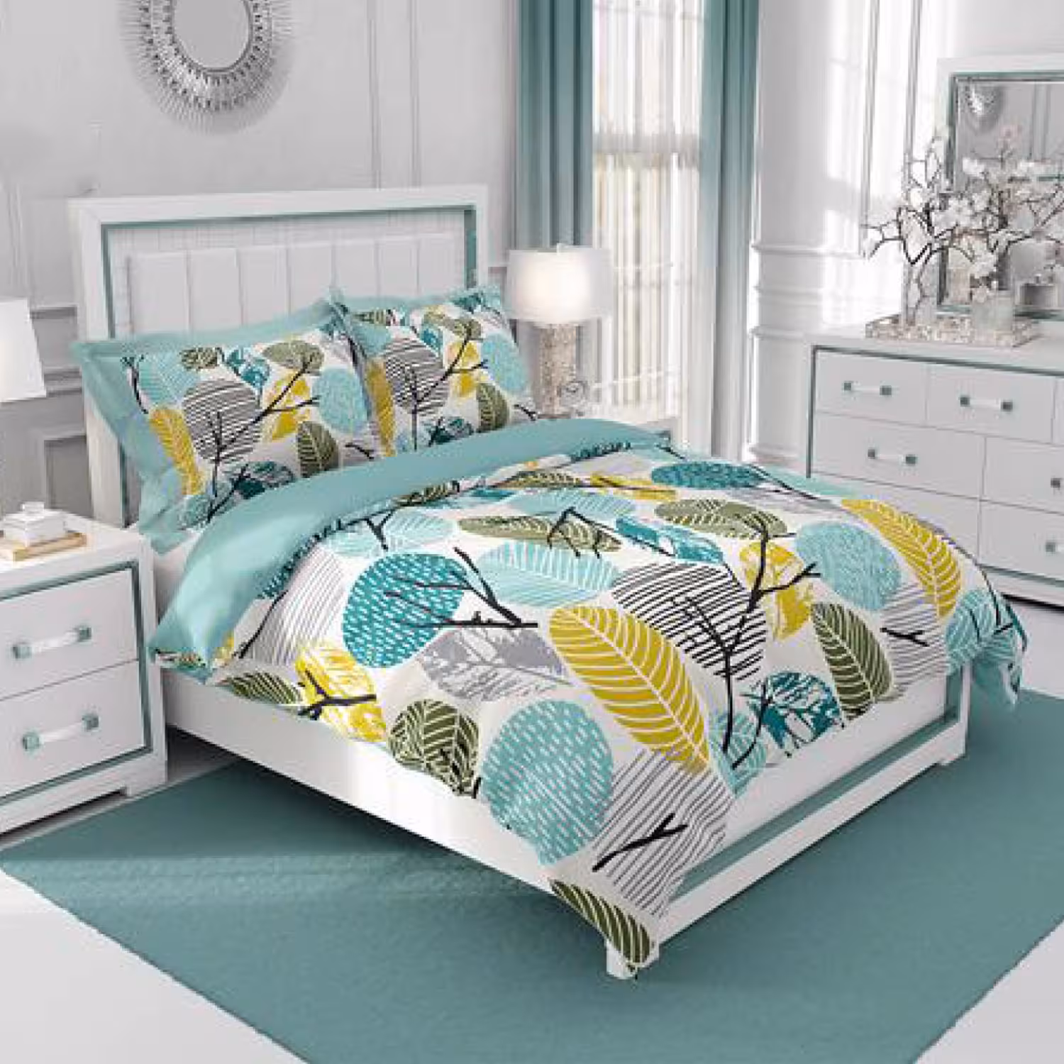 سرویس روتختی طرح‌دار چیداری مدل 3052