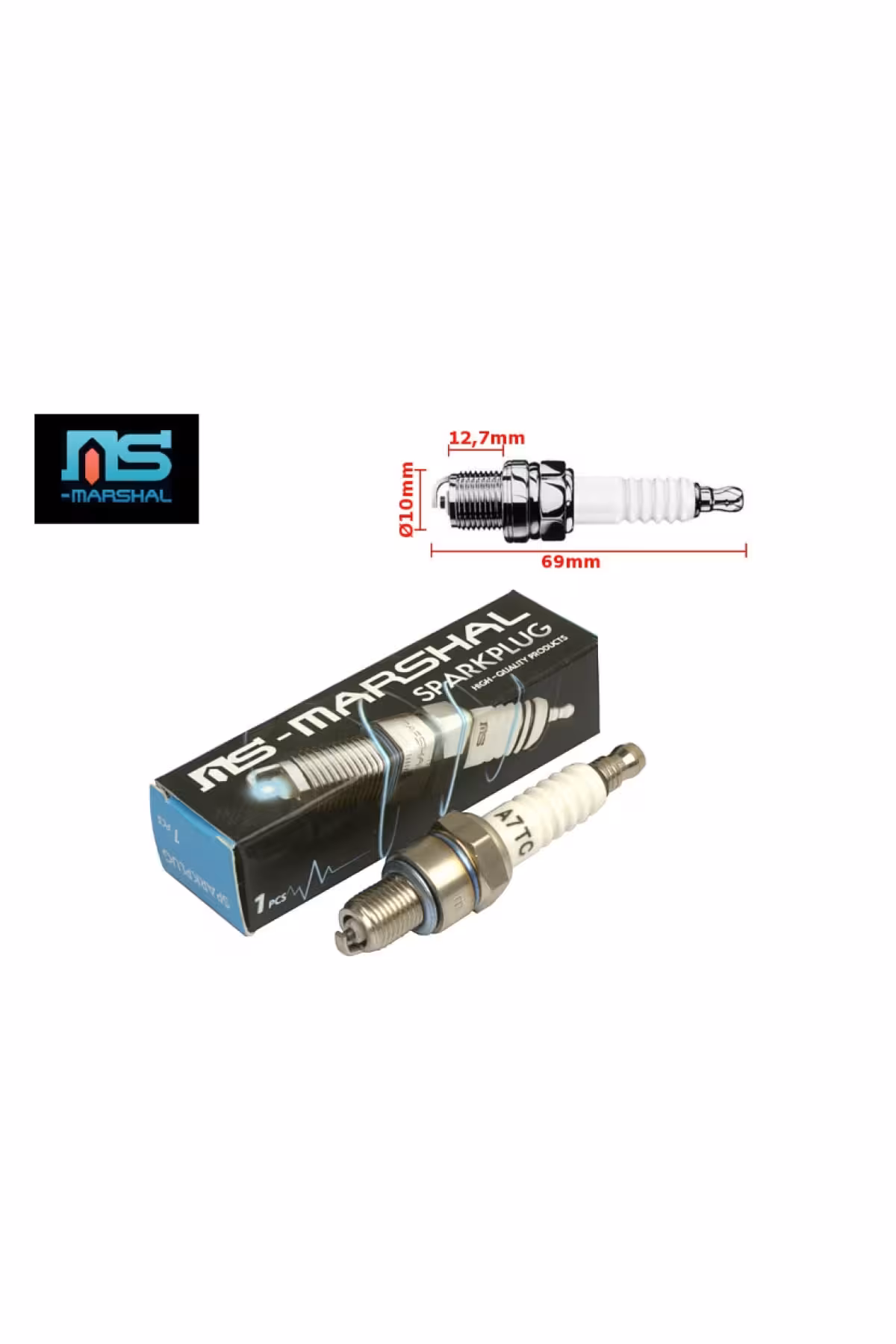 شمع موتورسیکلت HONDA ACTAVA 100 PLULETS اورجینال MARSHAL