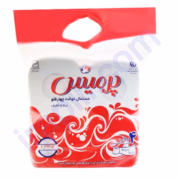 دستمال توالت چهارقلو پرمیس