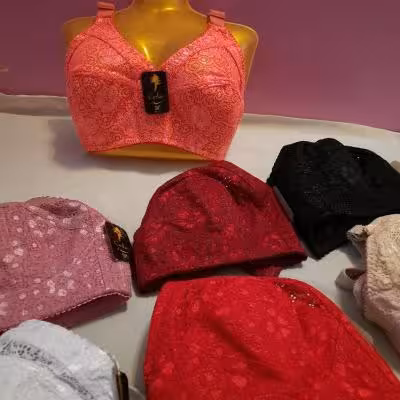 سوتین دانتل اعلارستمی90 95 100 سوتین دانتل زیرنخ دربرناشاپ