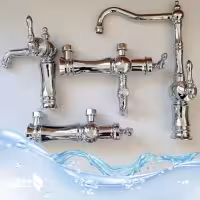 ست 4 عددی شیرآلات اهرمی مدل تینا کروم