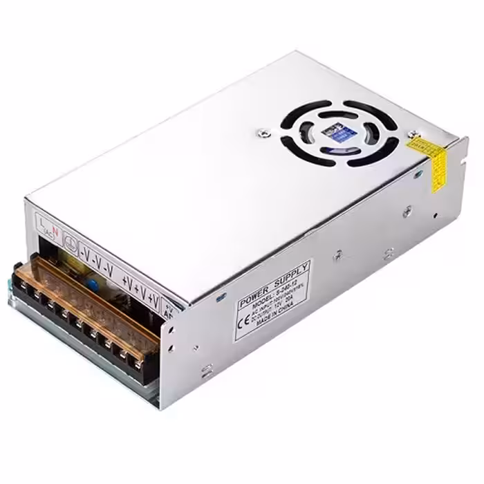 آداپتور12ولت20آمپرصنعتی فن دار