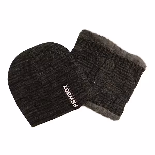 ست کلاه و شال گردن بافتنی مدل 12