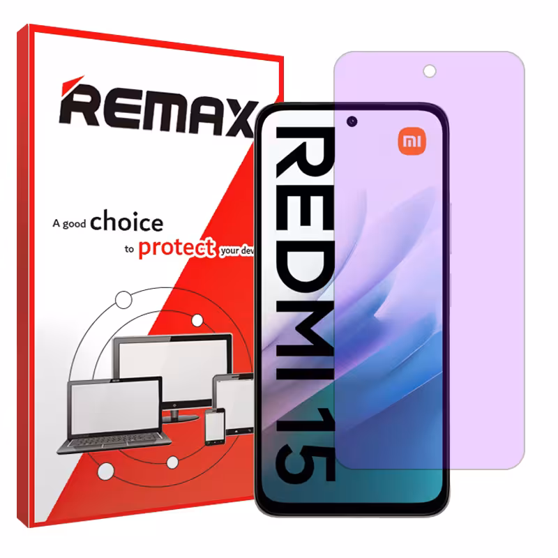 گلس شیائومی Redmi 15 4G مدل هیدروژلی آنتی پرپل برند ریمکس کد S