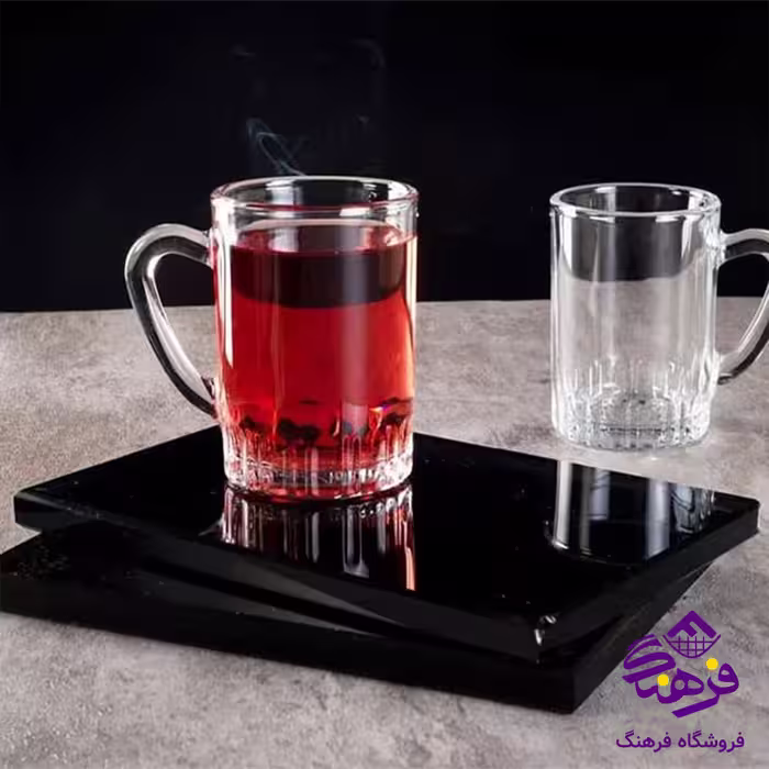 استکان نیل دسته دار شیرینگ کاوه (12دک)