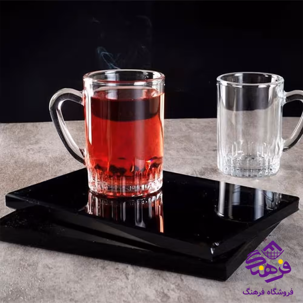 استکان نیل دسته دار شیرینگ کاوه (12دک)