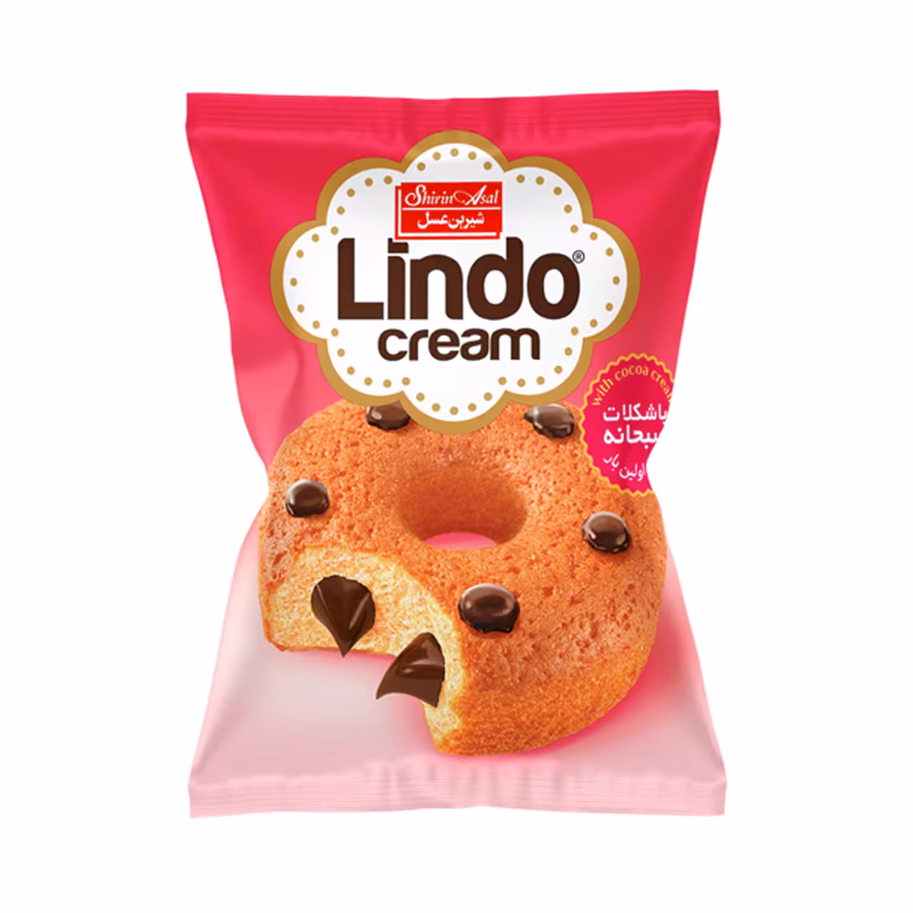 دونات کیک لیندو کرم شیرین عسل 50 گرمی