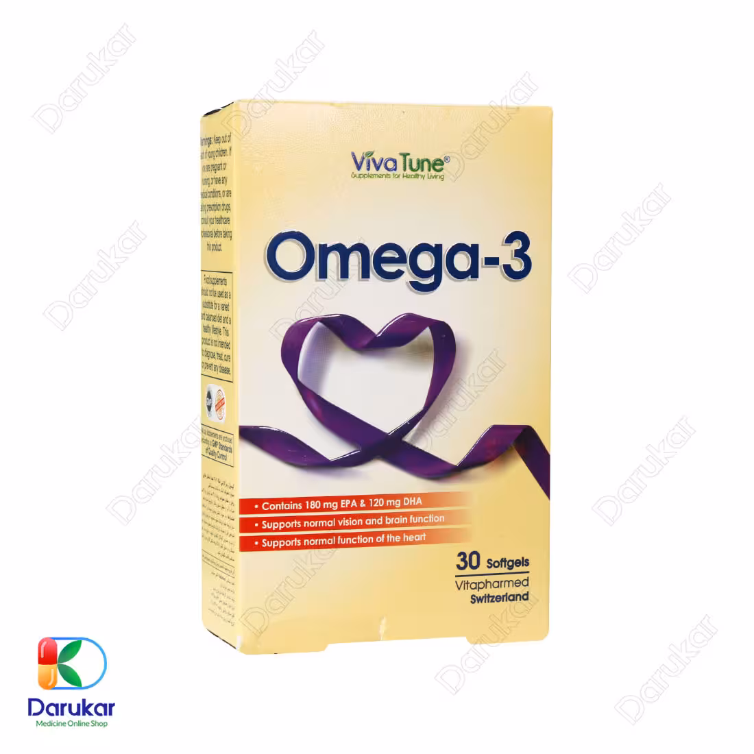 کپسول نرم ژلاتینی امگا 3 ویواتیون 30 عدد