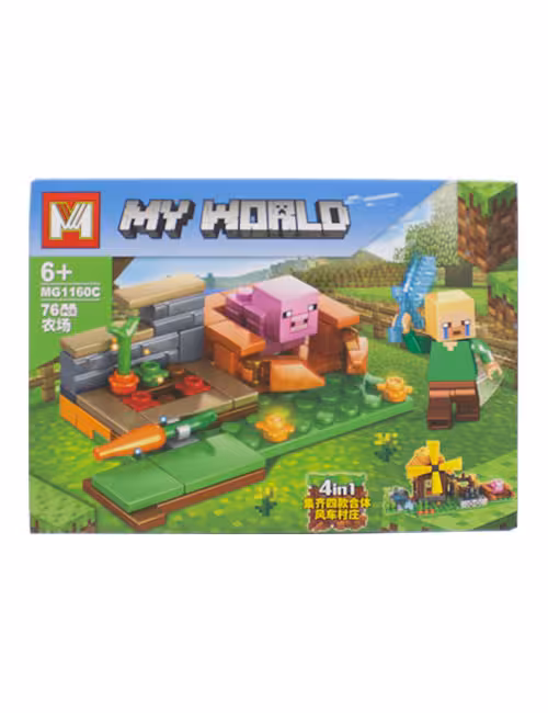 لگو 76 تکه ماینکرافت کد MG1160C
