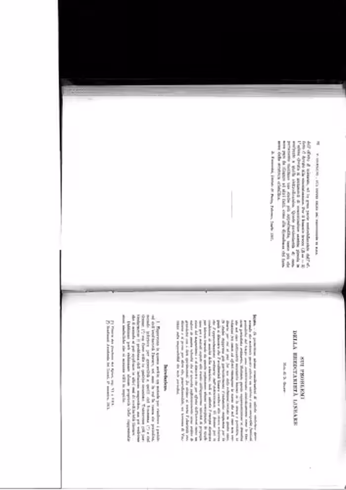 خرید و دانلود نسخه کامل کتاب Sui Problemi Della Ereditarietà Lineare