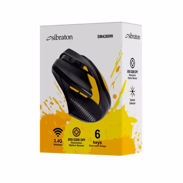 ماوس بی سیم سیبراتون مدل SM4260WS