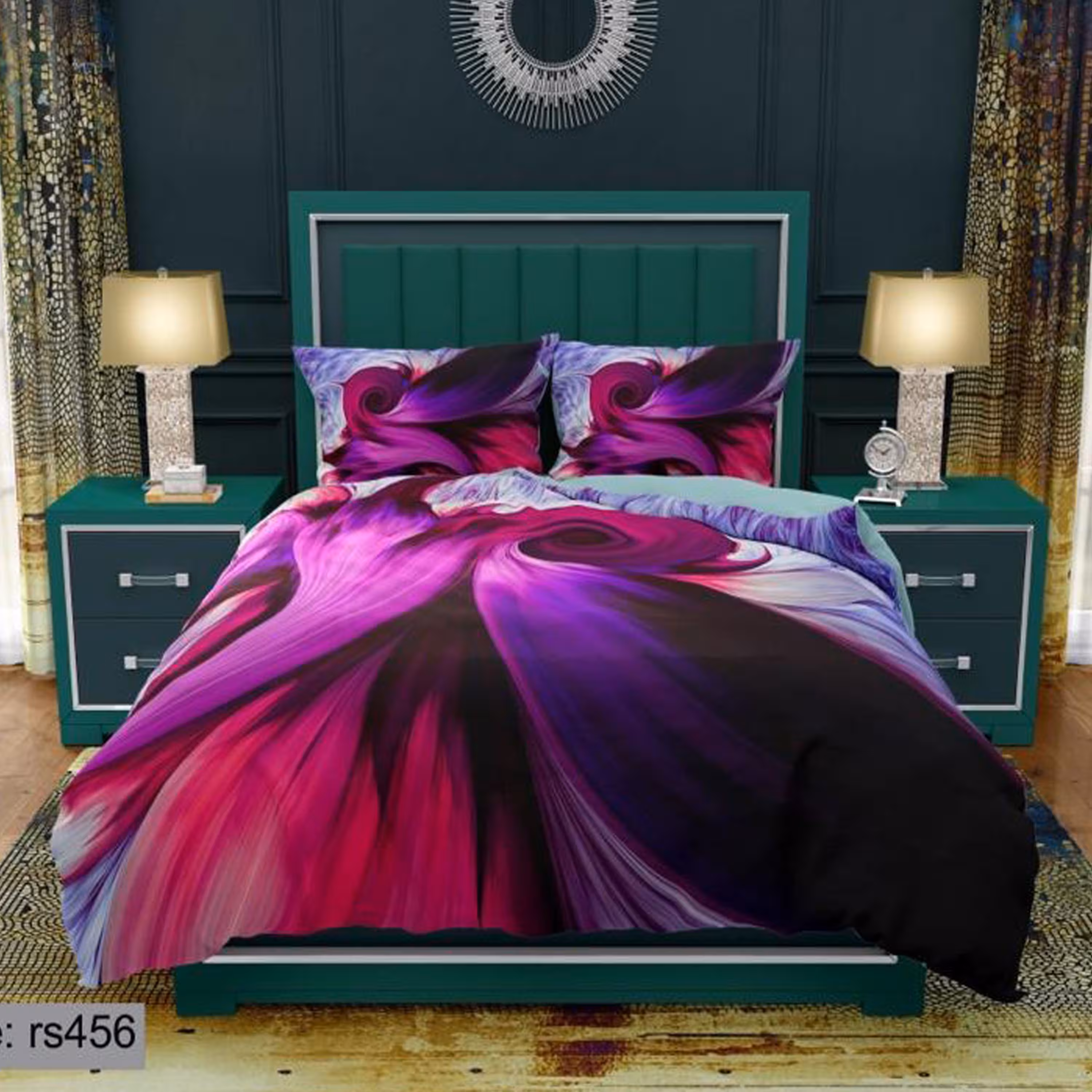 سرویس روتختی 2 نفره تنسل چاپی برندترک لند(Turk Land) rs 456