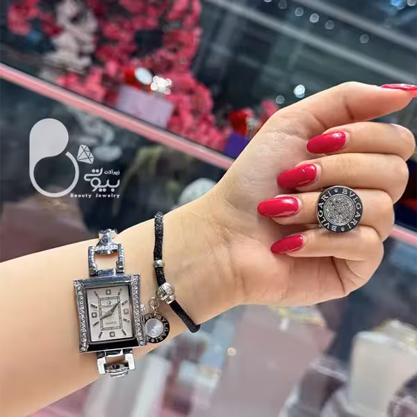 ست ساعت زنانه و دستبند و انگشتر