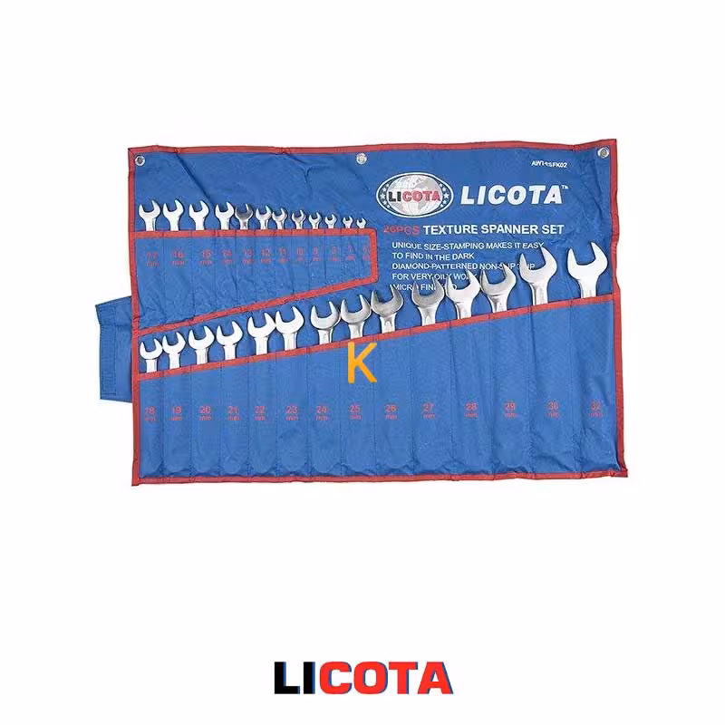 مجموعه 26 عددی آچار یکسر تخت یکسر رینگ مدل AWT-ESFK02 لیکوتا