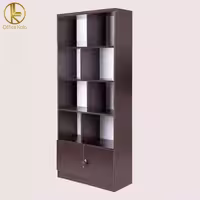 کتابخانه و جا پرونده ای چوبی