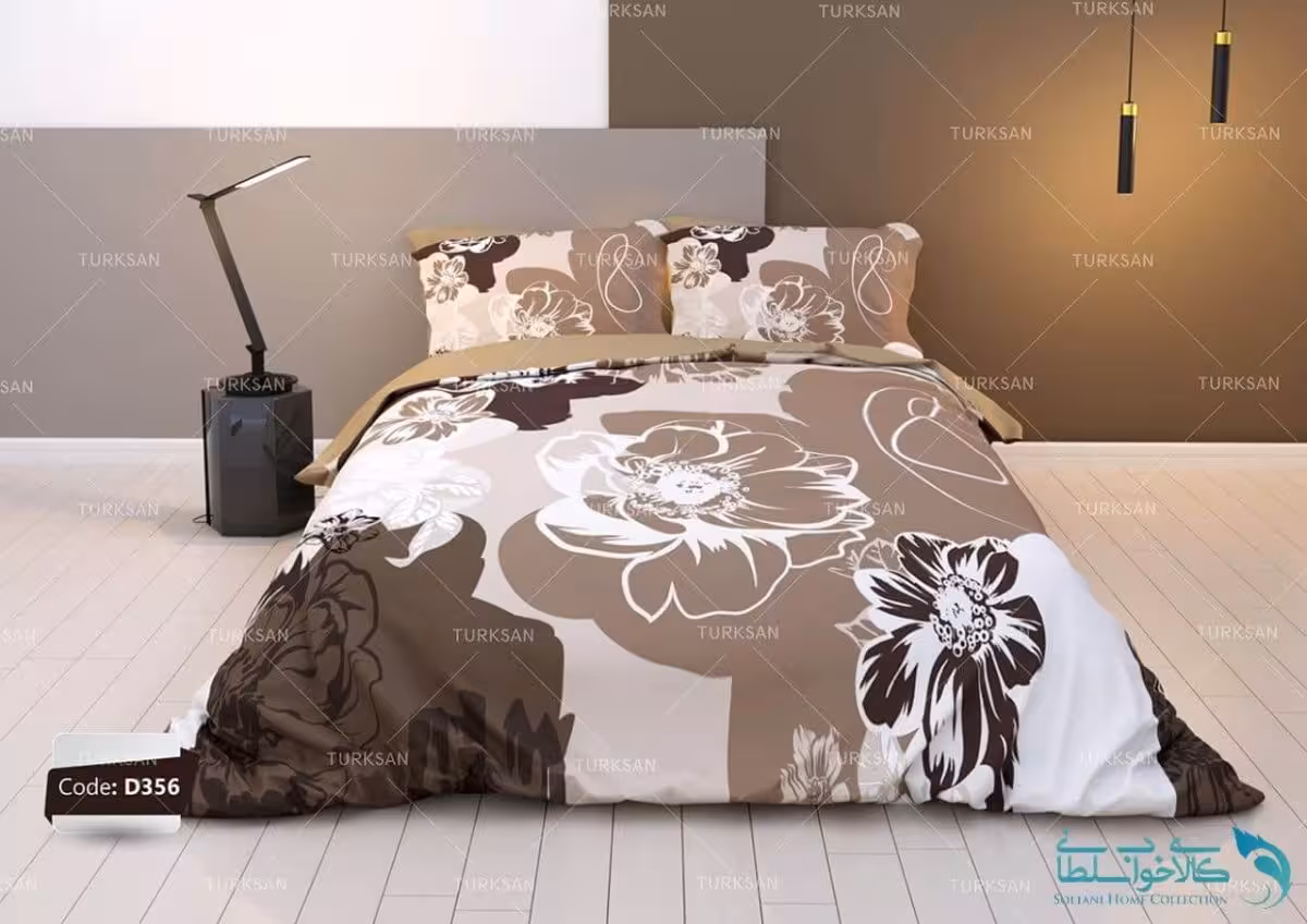 روتختی طرح رز نسکافه ای دو نفره برند turksan کد D356