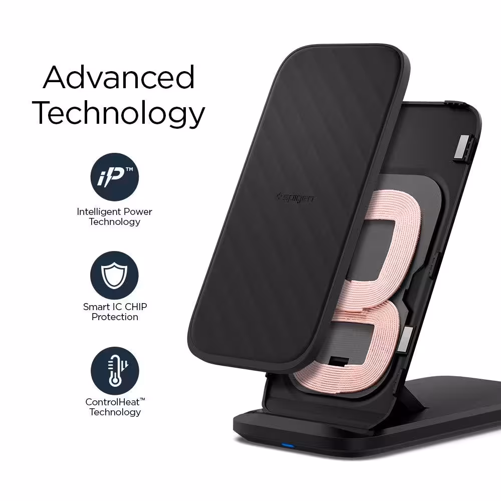 فست شارژر اسپیگن مدل F316W Qi بی سیم