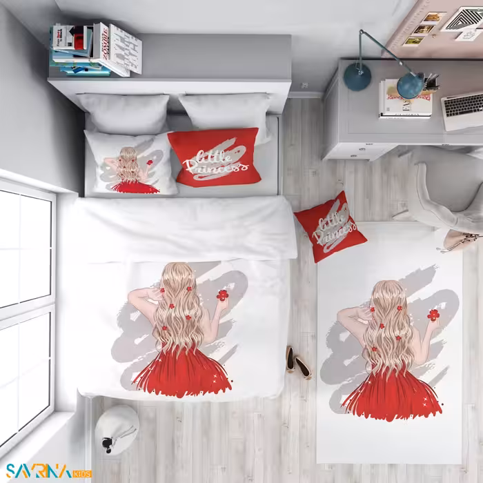 سرویس روتختی طرح پرنسس یک نفره کد A2752