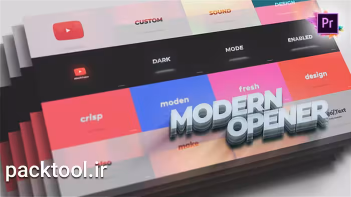 دانلود پروژه پریمیر پرو اوپنر کانال یوتیوب YouTube Channel Intro Opener - پک تول