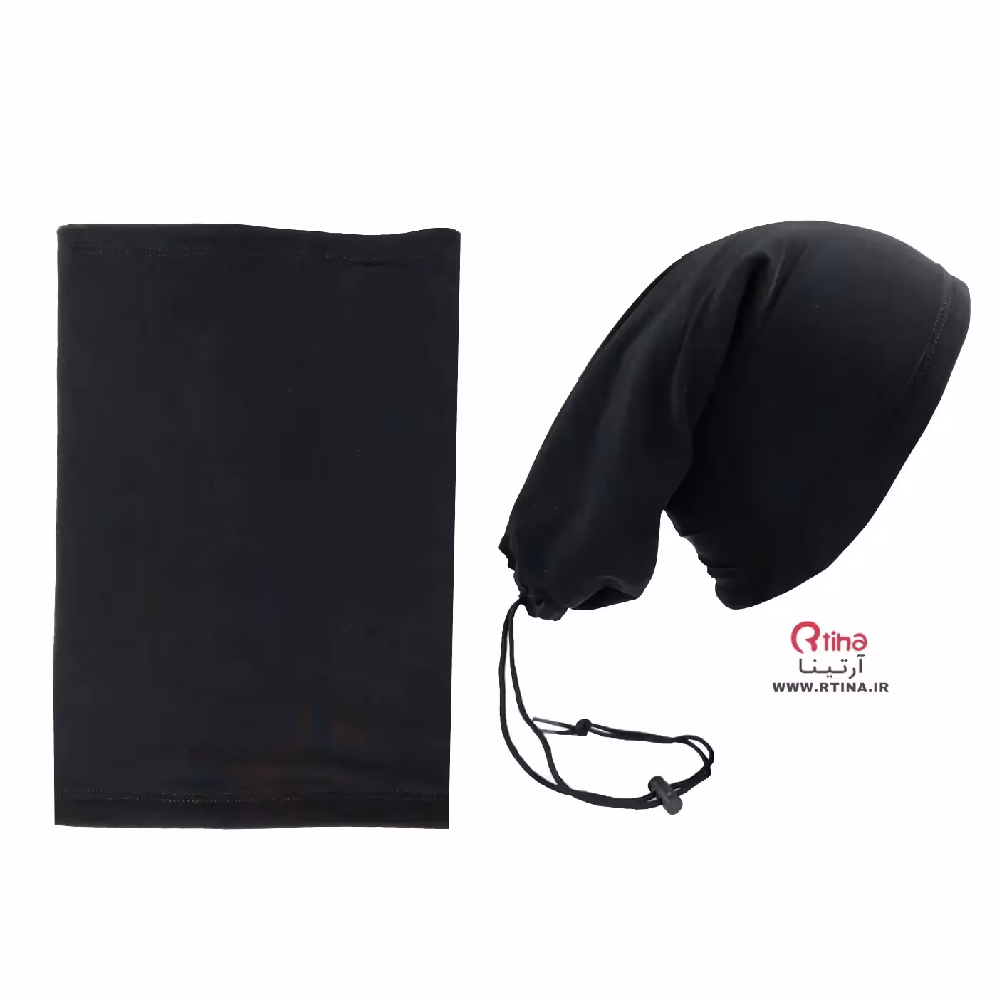 اسکارف ساده ضخیم دو لایه مشکی