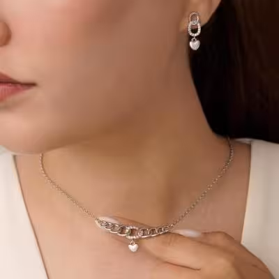 نیم ست مارک ژوپینگ طرح کارتیر(با زنجیر) SKU414