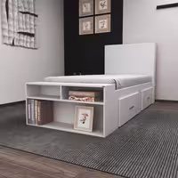 تخت خواب یکنفره اعیان مدل FH295 سایز 90x200 سانتی متر
