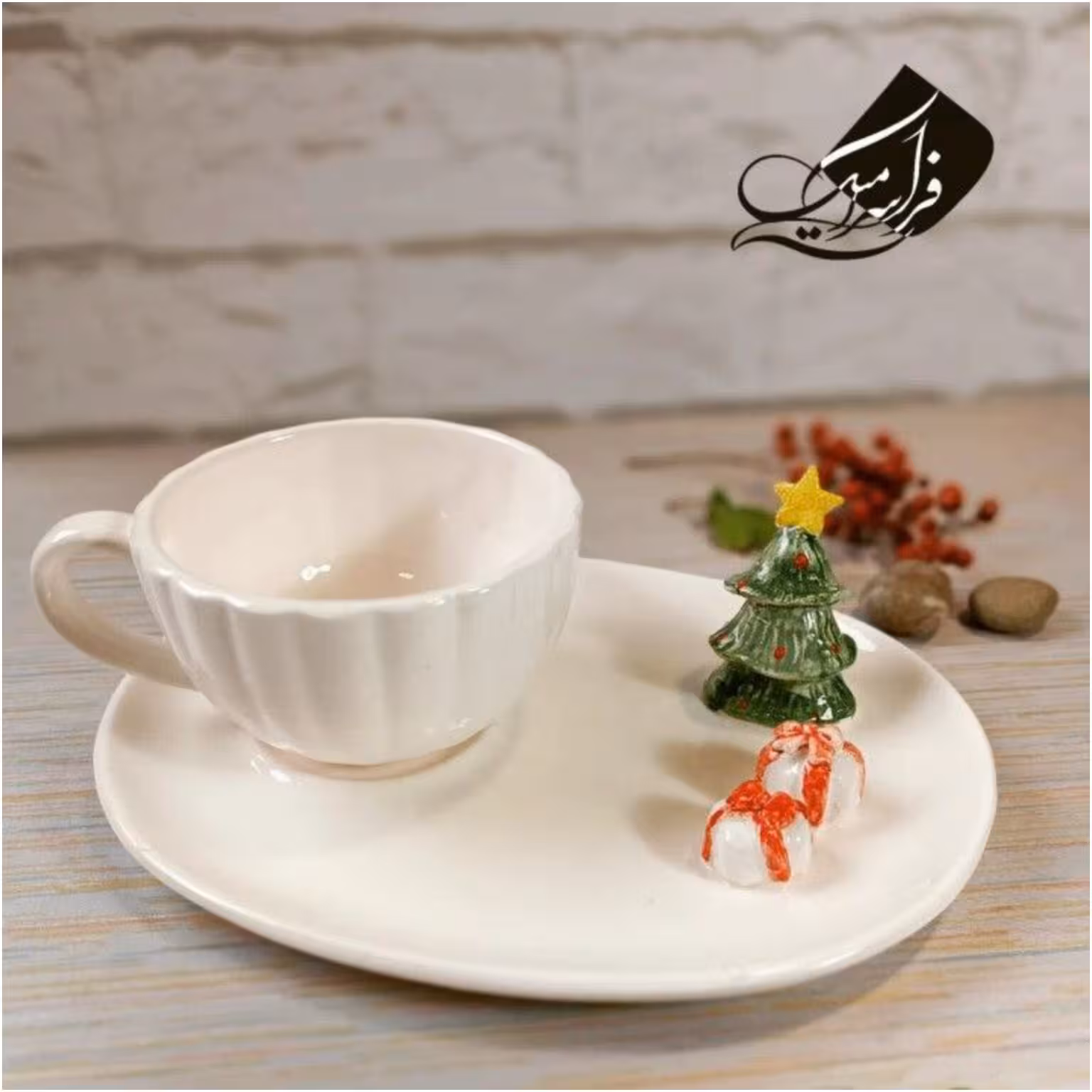 ست دو تیکه برجسته سرامیکی