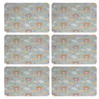 زیربشقابی طرح خرس کد 9372 بسته 6 عددی | کالا مکس